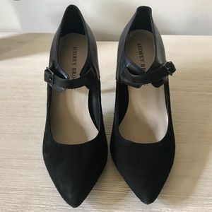 Audrey Brooke black heels with strap